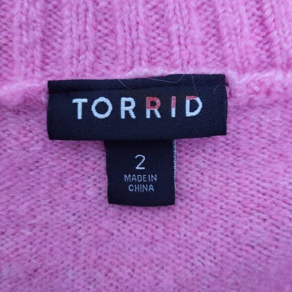 Torrid Pink Button-Up Cardigan - Long and Cozy - GUC - Picture 3 of 6